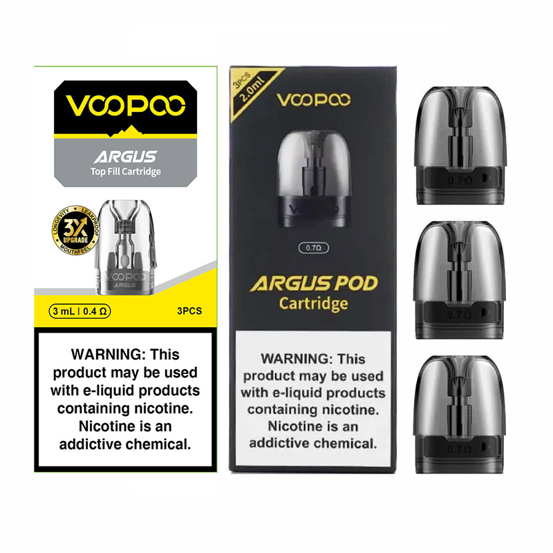 VOOPOO Argus Pod / Argus P1 / Argus Z / Argus G / Argus Pod SE / Argus P1s / Argus P2 / Argus G2 /  Argus G2 Mini Pod Cartridge 2ml / 3ml (3pcs/pack)